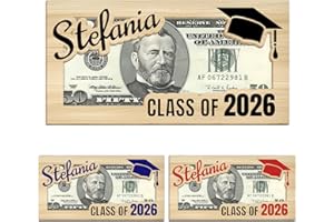 Personalized Graduation Money Holder 2026, Custom Wooden Card Box with Name, Unique Graduation Gift for Him or Her, Cash Enve