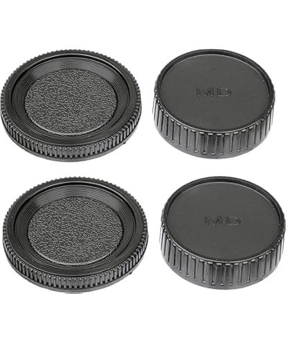 2 PACK) LXH Camera Front Body Cap & Rear Lens Cap Cover For Pentax DSLR Cameras & Pentax K-Mount Lens Fit Pentax DS2, D, DL, DL2, K10D, K20D, K100D, K110D, K200D, K100D