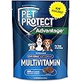 Pet Protect from The Makers of Advantage Vet-Formulated Daily Multivitamin for Dogs | 120 Chews with Vitamins