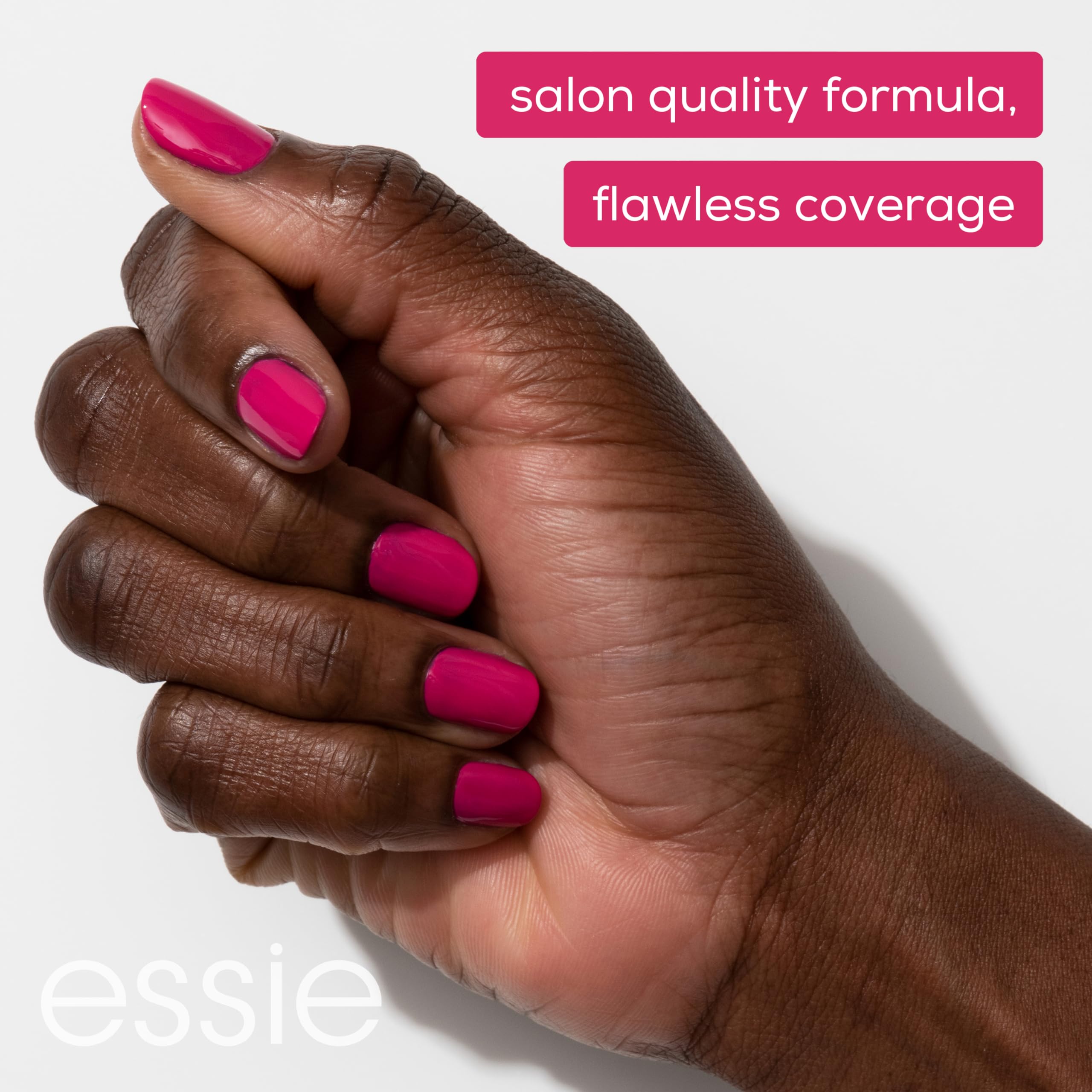essie Salon-Quality Nail Polish, Vegan, Fall 2023, Dark Ruby Red, Full Blast, 0.46 fl oz - Image 6