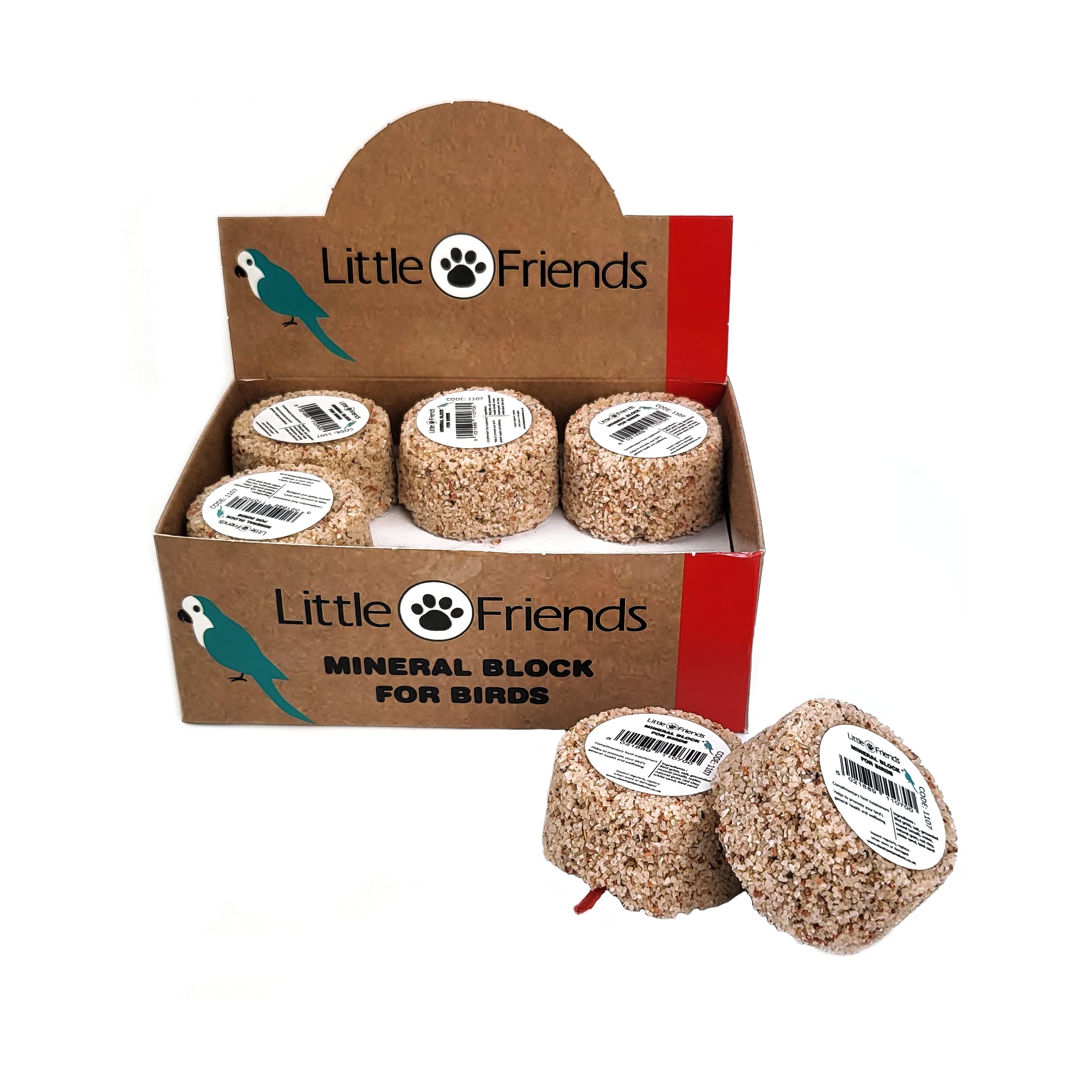 Little Friends Bird Mineral Blocks - Pack of 12