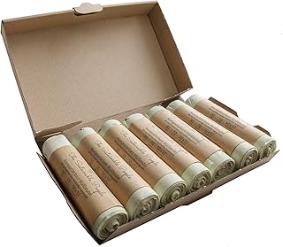 TSP Biomüll Abfallbeutel 30 Liter - 70 sichere, reissfeste Müllbeutel - OK compost HOME zertifiziert - 100% heim-kompostierbar und biologisch abbaubar (70)