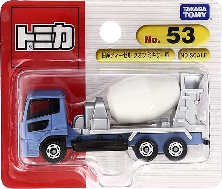 Amazon トミカ No 053 日産ディーゼル クオン ミキサー車 ブリスター ミニカー ダイキャストカー おもちゃ
