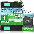 Breathe Naturally Universal Cut To Fit Carbon Activated Air Filter - Replacement Charcoal Filters - Pre Filter Carbon Sheet for Air Purifier, Vent Filters & More - Made in USA (Pack of 1, 8x48)