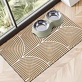 Dog Food Mats for Floors, Absorbent Dog Bowl Mat for Food and Water Dispenser Mat, Quick Dry Cat Food Mat Pet Supplies