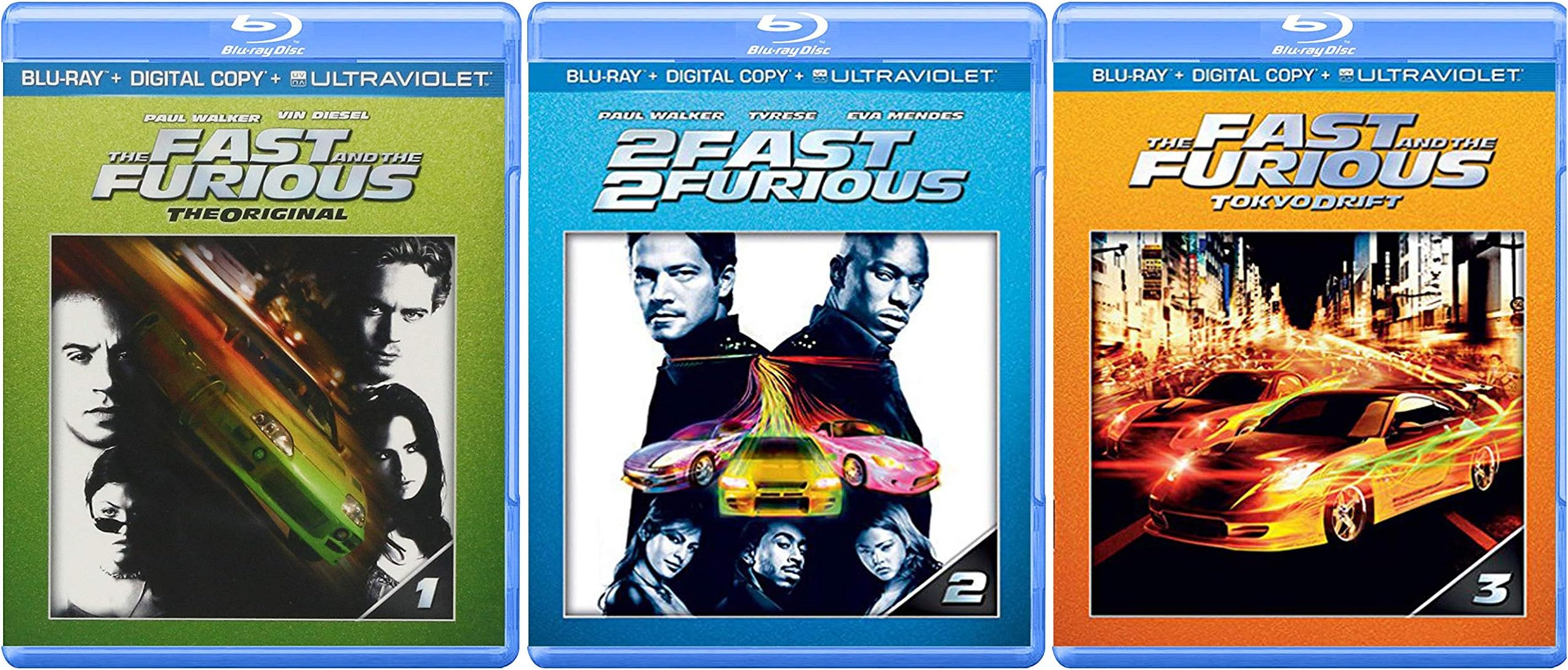 Fast and the Furious Movies 1-3 Blu-ray Collection