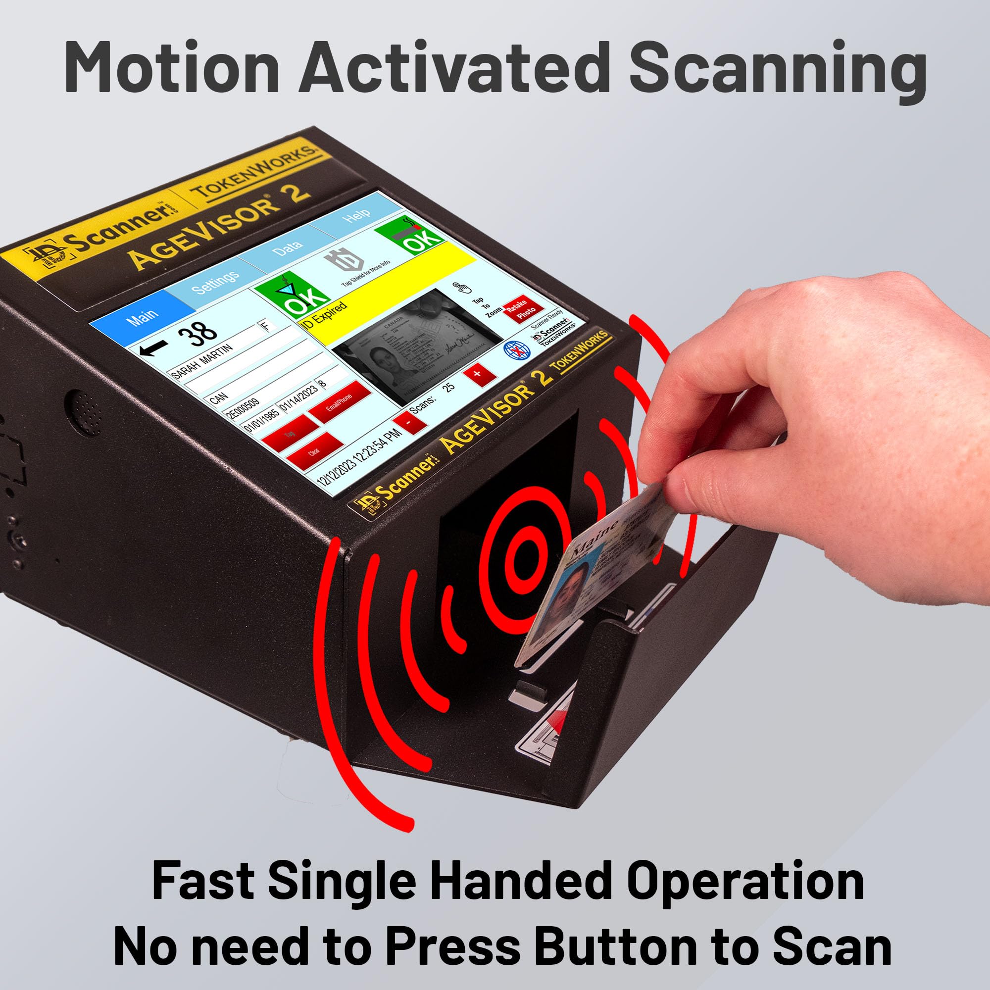 AgeVisor 2 ID Scanner (Barcode & Magnetic Readers)