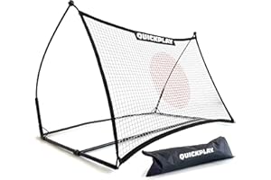 QUICKPLAY Spot Target Soccer Rebounder | Weather-Resistant Rebound Net with Carry Bag | Great for Passing, Receiving, and Trapping Practice | Ideal for Team or Solo Training