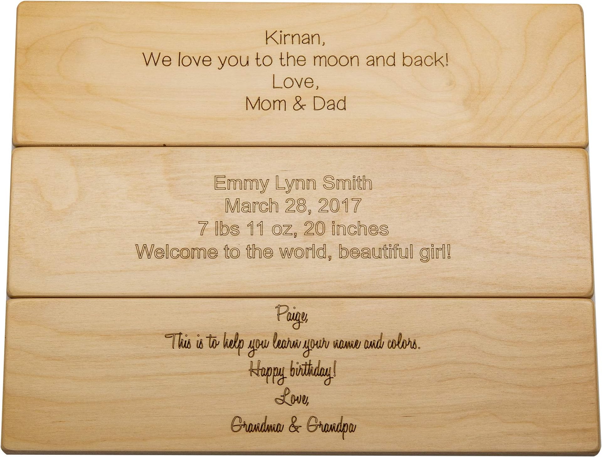 South Bend Woodworks Personalized Name Puzzle Engraving