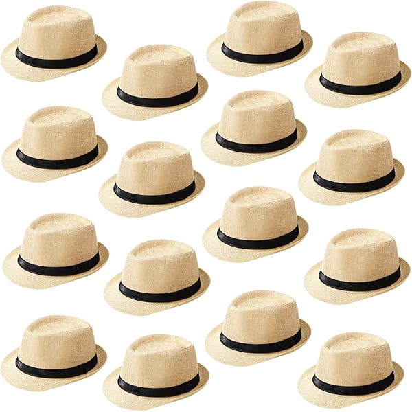 Gionforsy 5 Pack Mens Fedora Hat Classic 1920s Hat Short Brim