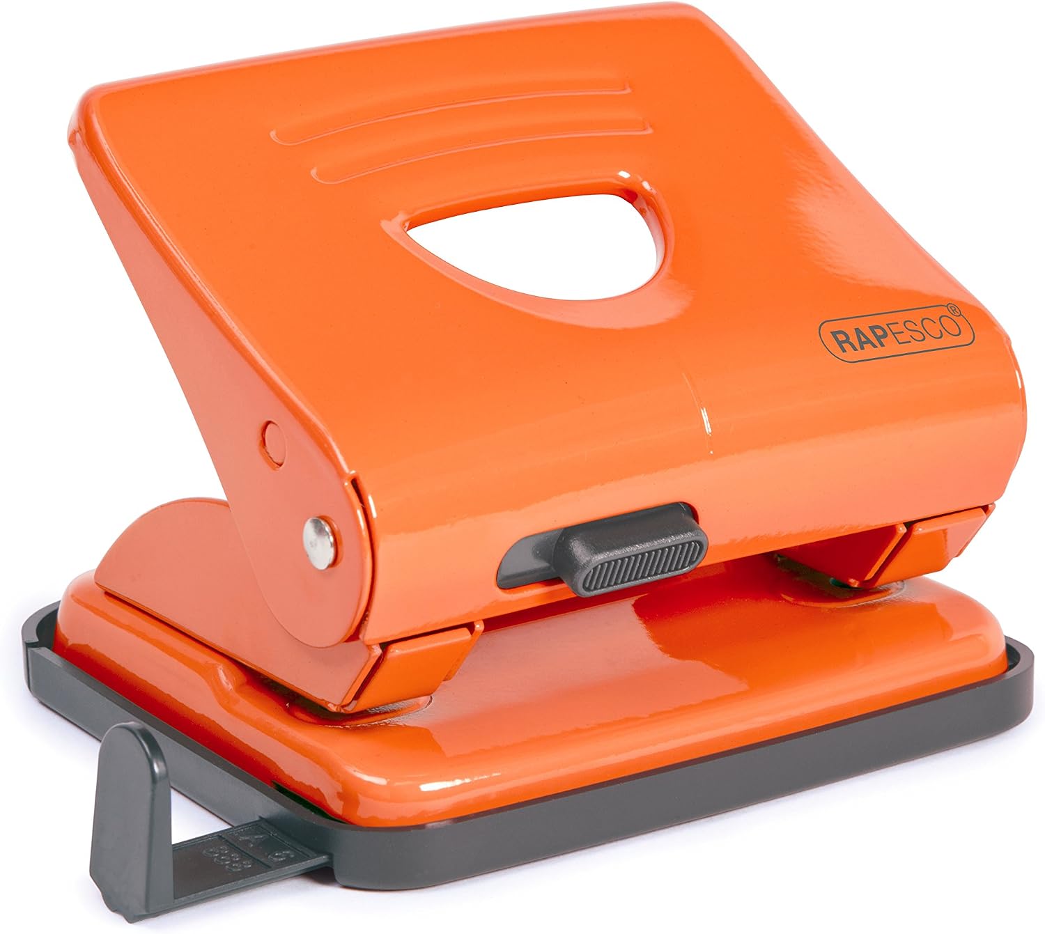 Rapesco 1362 825 2-Hole Metal Punch, 25 Sheet Capacity, Orange