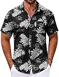 COOFANDY Men's Summer Shirts Button Up Short Sleeve