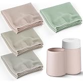 Leemone Mini Max Pre-Filter Covers for Blueair Blue Pure Mini Max Bundle | Washable Fabric Covers; Dust, Pollen &amp; Pet Hair Pre-Filtration; Fog Grey, Beige, Green &amp; Pink; Not for 511 or 511i Max