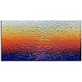 Yika Art Paintings,24x48 Inch Paintings 3D Hand-Painted On Canvas Acrylic Abstract Artwork Wall Decoration for Living Room Bedroom Hallway Office - Sea Level at Sunset