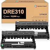 SINOPRINT E310 E310dw Drum, Compatible Replacement for Dell E310dw E514dw E515dw E515dn E515 E514 Drum Unit (Dell PVTHG, 593-BBKD, P7RMX) High Yield 12,000 Pages (2-Pack)