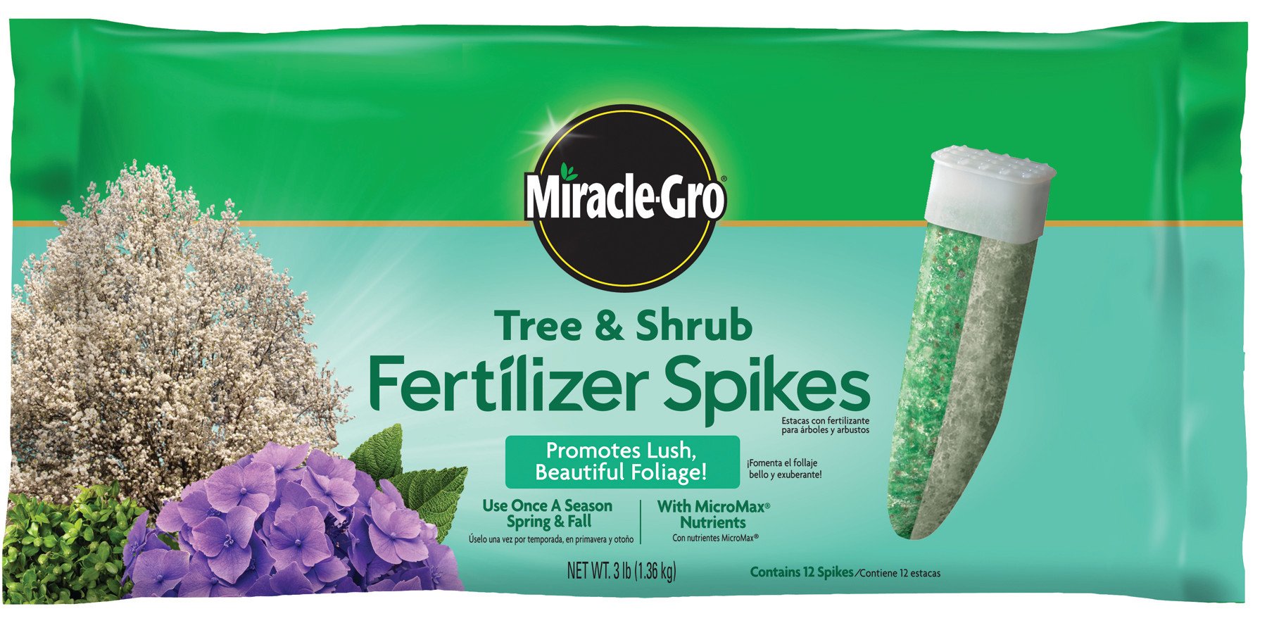 MiracleGro Fertilizer Spikes for Trees and Shrubs, 12 Pack (Not Sold