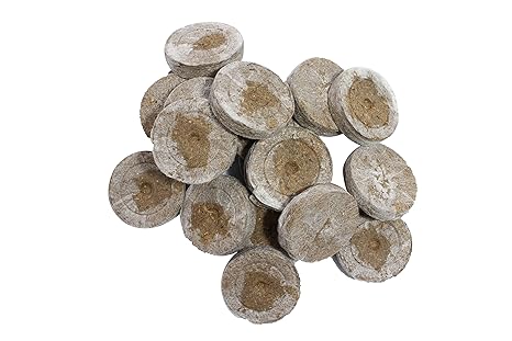Jiffy® Quelltabletten 20 STK. - Torfquelltöpfe Anzuchterde Aussaterde Torftablette