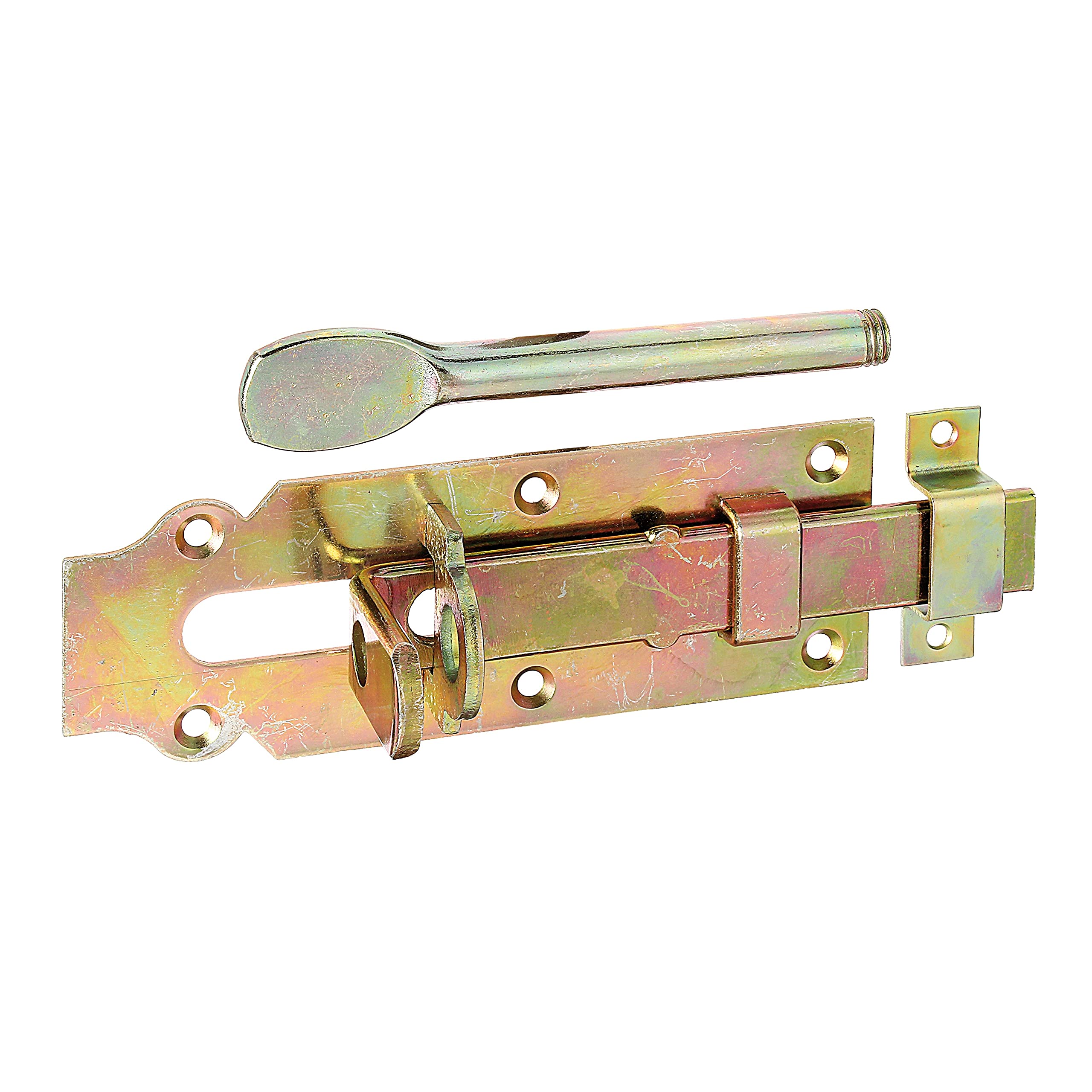 Stable Door Bolt Length 160 mm Galvanised Yellow