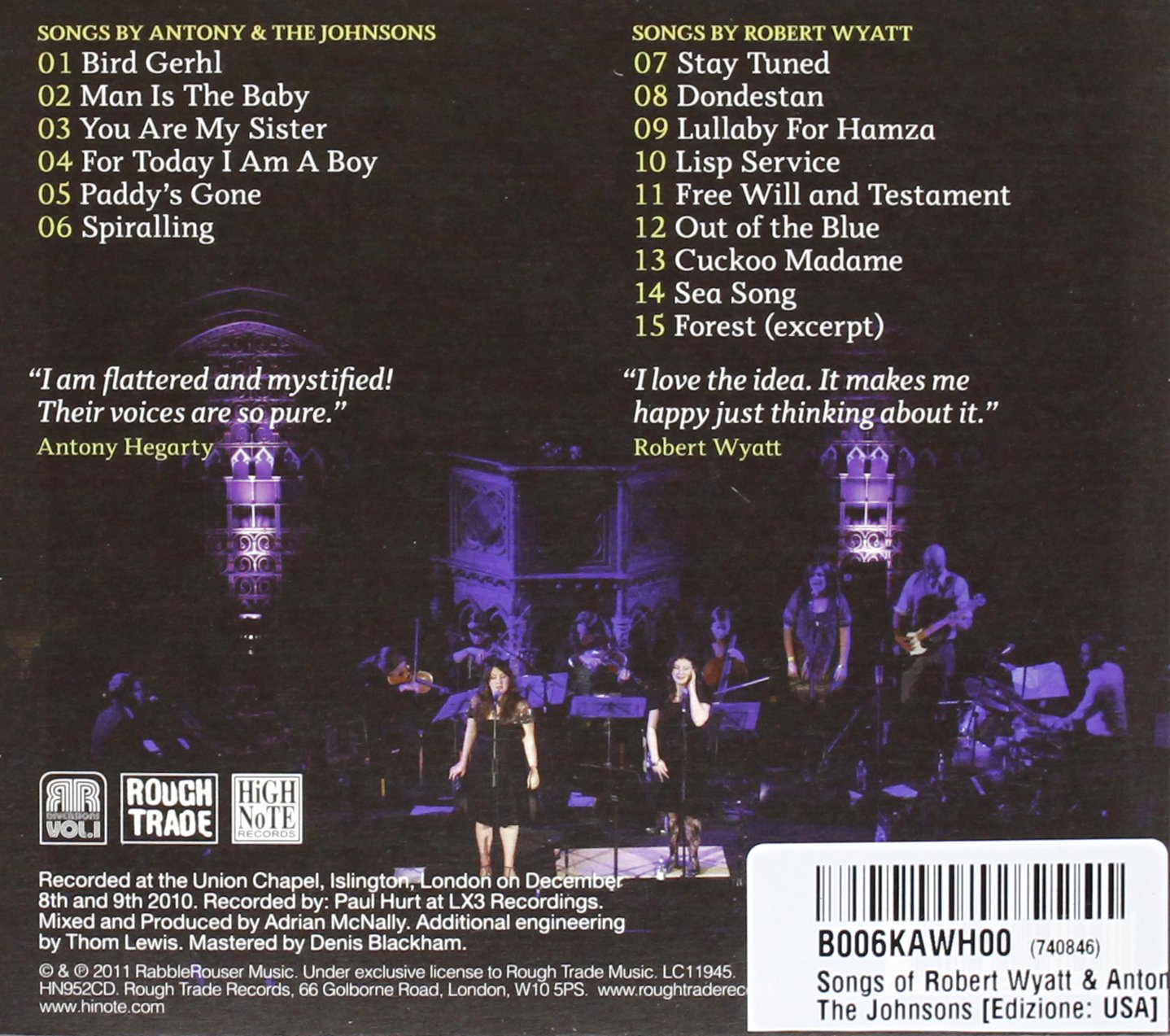 Songs Of Robert Wyatt Antony Amazon De Musik amazon de