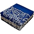 EVERY-VILLE Where EVERYone is Welcome Classic Paisley Bandanas - 3 Pack Gift Set, 100% Cotton, 22x22 Inches