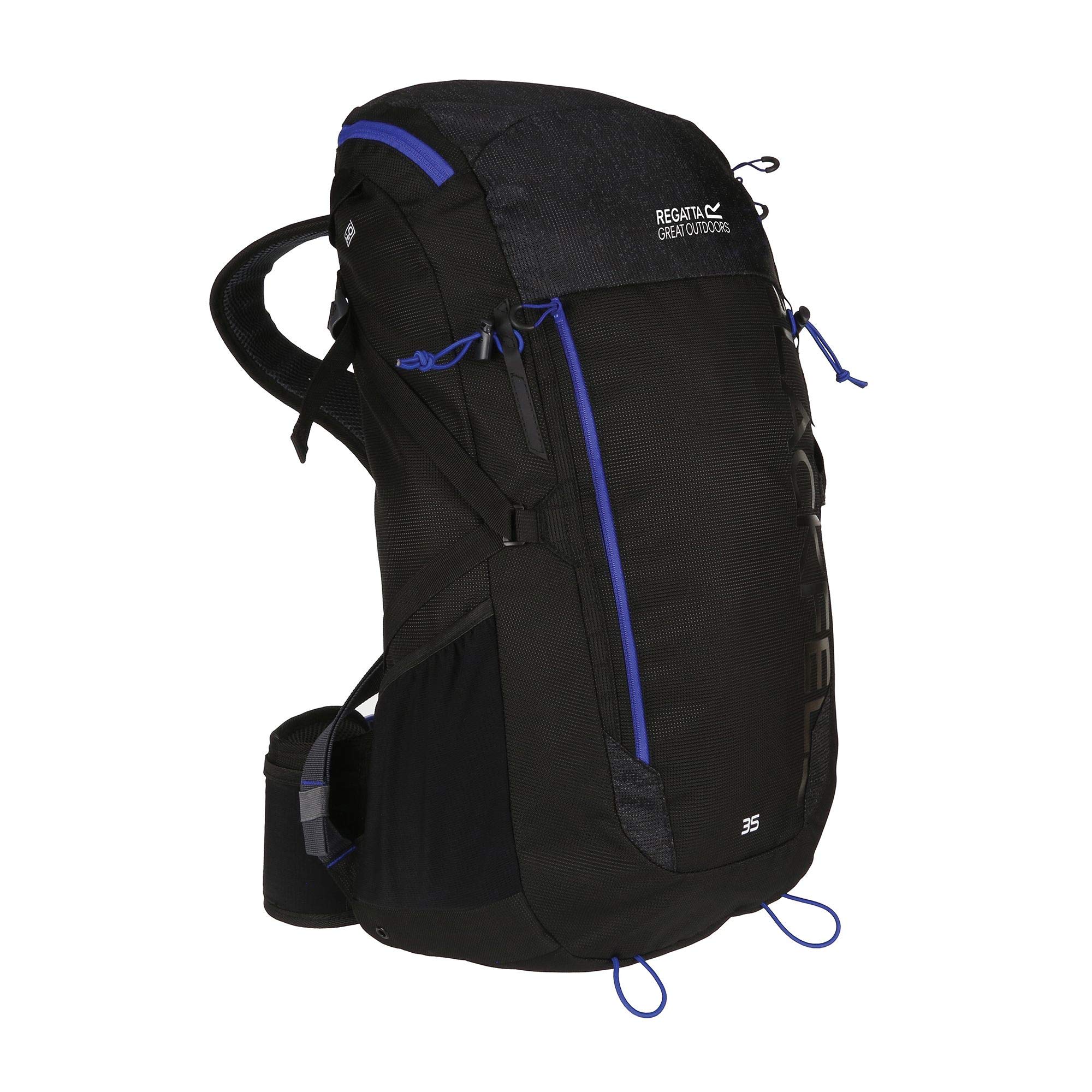 Regatta Unisex's Blackfell Iii Backpack, Black/Surf Spray, 35 Litre
