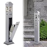 AIWFL Stainless Steel Vertical Trash Bin Outdoor