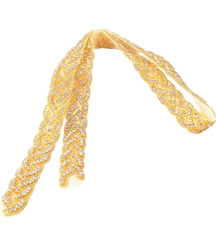 Champagne Thin Pearl Bridal Belt, Wedding Dress Sash Elegant Women