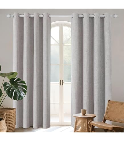 NICETOWN Blackout Curtain 90" Long - Thermal Insulated Room Darkening Curtain For Bedroom & Living Room