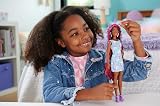Barbie Fun & Fancy Hair Doll Extra-Long Colorful Hair Pink Dress 10 Accessories view 2