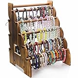 Wooden Bracelet Holder 8 Tier Jewelry Bracelet