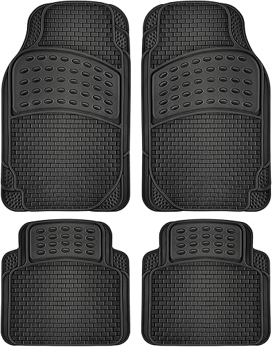 Alfombrillas de goma para todo tipo de clima estilo ladrillo de 4 piezas OxGord