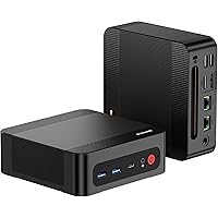 BOSGAME P3 Plus Mini PC, Mini Computers with AMD Ryzen 7 7840HS, 32GB DDR5 1TB PCle SSD, 4K Triple Display, Dual RJ45 LAN, Wi