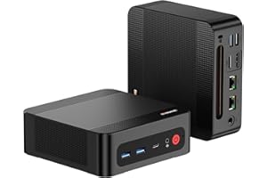 BOSGAME P3 Plus Mini PC, Mini Computers with AMD Ryzen 7 7840HS, 32GB DDR5 1TB PCle SSD, 4K Triple Display, Dual RJ45 LAN, Wi-Fi 6E/BT5.2, Micro Desktop Computers for Gaming & Office
