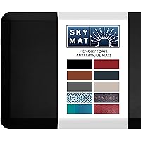 Sky Solutions Anti Fatigue Floor Mat - 3/4" Thick Cushioned Kitchen Rug, Standing Desk Mat - Comfort at Home, Office, Garage 