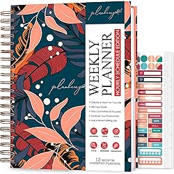PLANBERRY Large Hourly Schedule Planner Premium