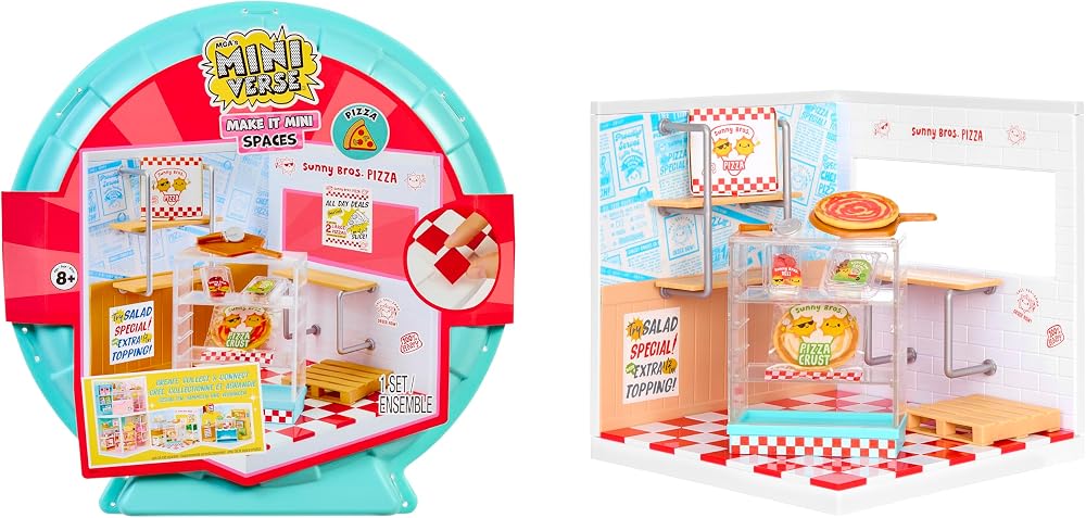 MGA's Miniverse Make It Mini Spaces Pizza Shop Building Set 8+ DIY