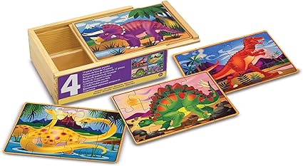 melissa and doug dinosaur puzzle 4 in 1