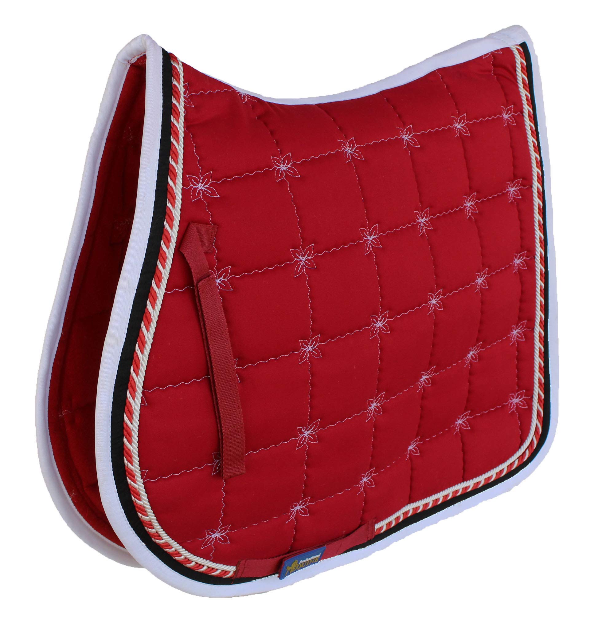 Tackus Horse Cotton Quilted All Purpose ENGLISH SADDLE PAD Contoured Burgundy 72F36