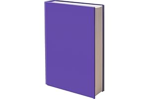 ELLOPI Easy Apply Stretchable Book Cover 1 Pack Purple. Jumbo Jacket Fits Most Hardcover Textbooks Up to 9" x 11". Adhesive-Free, Nylon Fabric Protectors. Washable and Reusable School Supply for Students