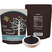 The Cocoa Trader Dutch Processed Black Cocoa Powder - All Natural Alkalized Unsweetened Cocoa with Smooth Mellow Flavor…