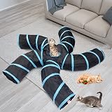 Bemodst S-Type Cat Tunnel 2/3/4/5-Way Collapsible Small Animal Maze view 3