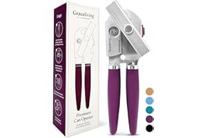 Graceliving Premium Multifunction Magnetic Manual Can Opener and Bottle Opener, Heavy Duty Stainless Steel Sharp Cutting Blad