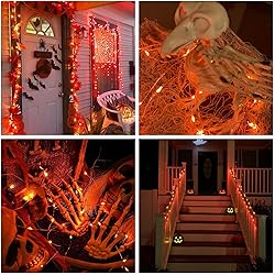 JMEXSUSS 2 Pack Orange Halloween Fairy