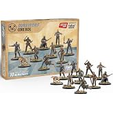 Modiphius Fallout Miniatures: Wasteland Survivors Core Box - 10 Hard | Unpainted 32mm Scale RPG Figures with 30mm Bases, Compatible with Wasteland Warfare and Factions Tabletop Games