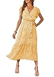 PRETTYGARDEN Women's Summer Floral Boho Dress Wrap