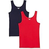 Amazon Essentials Women's Slim-Fit Tank Top, Pack of 2