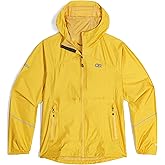 Outdoor Research Women's Helium Rain Jacket, Saffron, L