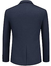 COOFANDY Men Stretch Knitted Blazer Jacket Slim Fit