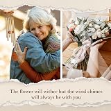 Leebbsin Grandma Wind Chime – 6 Aluminum Tubes Garden Decoration Gift for view 3