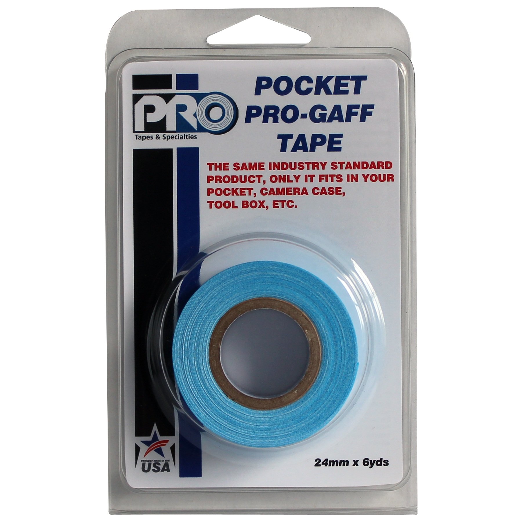 Pocket Pro-Gaff RS127RPBL25X5.4 25 mm x 5.4 m Fluorescent Matt Cloth Tape